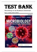 Test Bank For Microbiology for the Healthcare Professional, 3rd Edition By Karin C. VanMeter, Robert J. Hubert 