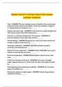 BASIC SAFETY EXTRA PRACTICE EXAM LATEST UPDATE