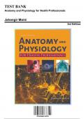 Test Bank for Anatomy and Physiology for Health Professionals, 3rd Edition by Jahangir Moini, 9781284151978, Covering Chapters 1-27 | Includes Rationales