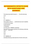 DETERMINISTIC EFFECTS EXAM WITH QUESTIONS AND ANSWERS 