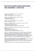 MN POST BOARD EXAM QUESTIONS AND ANSWERS - STATUTES