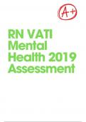  RN VATI Mental Health 2019 Assessment complete Guide A+