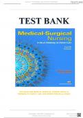 MEDICAL SURGICAL NURSING CRITICAL THINKING IN CLIENT CARE 4TH ED BY PRISCILLA LeMon TEST BANK - QUESTIONS & ANSWERS EXPLAINED (RATED A+) LATEST