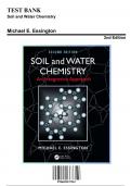 Solution Manual for Soil and Water Chemistry, 2nd Edition by Michael E. Essington, 9780429157967, Covering Chapters 1-12 | Includes Rationales