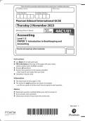 PEARSON EDEXCEL A LEVEL HISTORY QUESTION PAPER 4 2024 (WHI04/1A: International Study with Historical Interpretations)