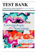  Test Bank for Gerontologic Nursing, 6th Edition by Sue E. Meiner and Jennifer J. Yeager