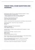 FISDAP FINAL EXAM QUESTIONS AND ANSWERS