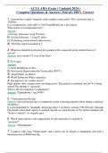 ACLS AHA Exam ( Updated 2024 ) Complete Questions & Answers (Solved) 100% Correct