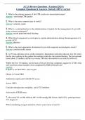 ACLS Review Questions ( Updated 2024 ) Complete Questions & Answers (Solved) 100% Correct