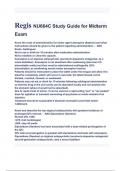 Regis NU664C Study Guide for Midterm Exam Questions and Answers 2024( A+ GRADED 100% VERIFIED).