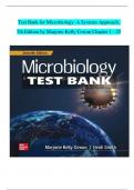 Test Bank for Microbiology: A Systems Approach, 7th Edition by Marjorie Kelly Cowan, All Chapters 1-25 LATEST