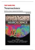 Test Bank for Neuroscience 6th Edition by Dale Purves