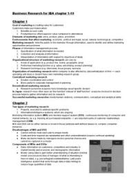 Summary Business Research H1 thru 19