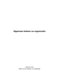 Samenvatting boek strategisch management in de gezondheidszorg