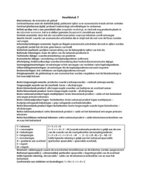 Samenvatting Algemene Economie Onderneming en omgeving H7 tot en met H16