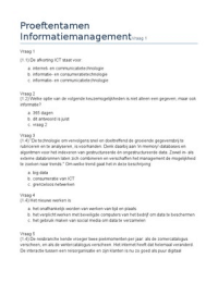 Tentamen Informatiemanagement