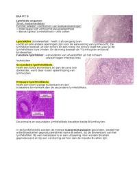 Lymfoïde organen: Thymus en Milt