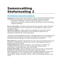 Samenvatting 5O202 Stofwisseling 2