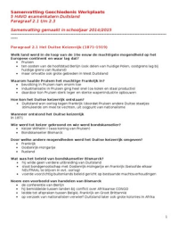 Samenvatting examenkatern Duitsland