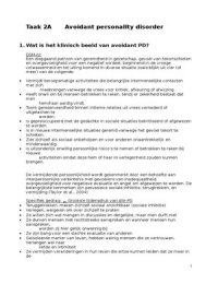 Taak 2 Avoidant and dependent PD