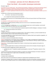 L'Amérique du Nord et affirmation du Sud (Géo)