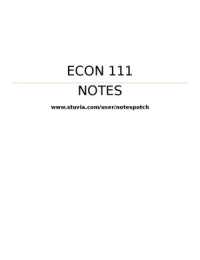 ECON111 NOTES