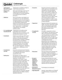 Celbiologie begrippen college 3