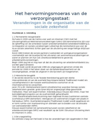 Hervormingsmoeras van de verzorgingsstaat