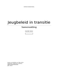 Samenvatting Jeugdbeleid in transitie