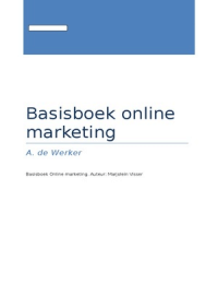 Online marketing H1,2,3,4,6 en 7