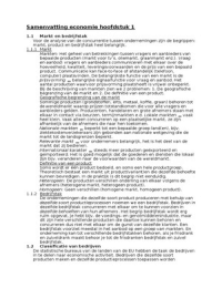 Economie samenvatting hst 1,2,3,6