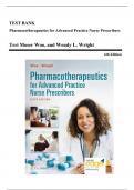 Test Bank - Pharmacotherapeutics for Advanced Practice Nurse Prescribers, 6th Edition (Woo, 2024), Chapter 1-57 | All Chapters