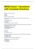 MRSO Exam 1 Questions with Complete Solutions.docx