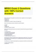 MRSO Exam 2 Questions with 100 Correct Answers.docx