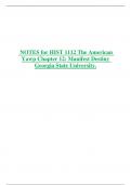 NOTES for HIST 1112 The American  Yawp Chapter 12: Manifest Destiny Georgia State University.