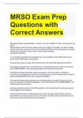 MRSO Exam Prep Questions with Correct Answers.docx