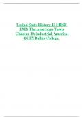 United State History II (HIST 1302) The American Yawp Chapter 18:Industrial America QUIZ Dallas College. 