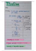 TITRATION NOTES FOR JEE MAINS JEE ADVANCE 