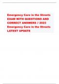 Emergency Care in the Streets EXAM WITH QUESTIONS AND CORRECT ANSWERS // 2023 Emergency Care in the Streets LATEST UPDATE                                                   When managing cardiac arrest, the appropriate dosing regimen for epinephrine is: - 