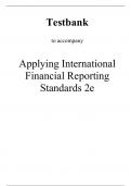 Test Bank For Applying International Financial Reporting  Standards 2nd Edition By  Keith Alfredson , Ken Leo, Ruth Picker, Janice Loftus, Kerry Clark