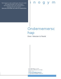 ondernemersplan (7,5)