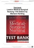 Test Bank for Lewis Medical Surgical Nursing 11th Edition by Harding 