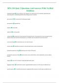 HPA 210 Quiz 2 Questions And Answers With Verified Solutions