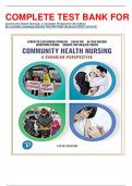 COMPLETE TEST BANK FOR Community Health Nursing: A Canadian Perspective 5th Edition By Lynnette Leeseberg Stamler Phd RN FAAN (Author)LATEST UPDATE.