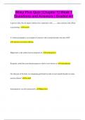 Wiley Plus Quiz (Chapter 1) Week 1 Questions and Answers | Graded A+