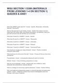 WGU SECTION 1 D389 (MATERIALS FROM LESSONS 1-4 ON SECTION 1) QUIZZES & ANS!!