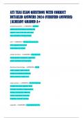 ATI TEAS EXAM QUESTIONS WITH CORRECT  DETAILED ANSWERS 2024 (VERIFIED ANSWERS)  |ALREADY GRADED A+