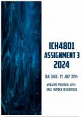 ICH4801 Assignment 3 2024 | Due 22 July 2024
