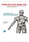 COMPLETE TEST BANK FOR  Lifespan Development, Canadian Edition 7th Edition by Denise Boyd Latest Update 