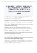 PACKAGE DEAL FOR HUMAN RESOURCES MANAGEMENT: GAINING A COMPETITIVE ADVANTAGE QUESTIONS WITH CORRECT DETAILED ANSWERS 2024.